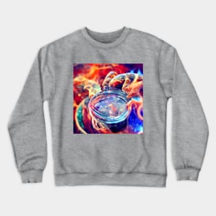 Nebula in a Mason Jar Crewneck Sweatshirt